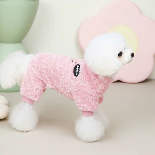 Winter Dog Clothes for Small Medium Dogs French Bulldog Jumpsuit Coat Warm Fleece Puppy Jacket Dogs Clothing Chihuahua Outfit