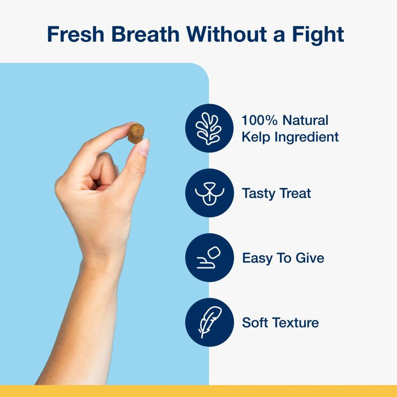 Proden Plaqueoff Dental Chews for Dogs - Soft Treats with 100% Natural Kelp Ingredient for Reducing Plaque and Freshening Bad Breath