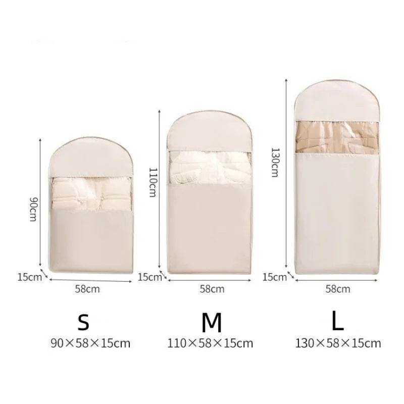 Premium Compression Storage Bags for down Jackets & Luxury Clothing - Dust-Proof Wardrobe Organizers with Space-Saving Design