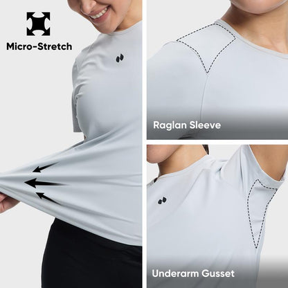 HOTSUIT Men'S Summer Short Sleeve Athletic T-Shirt Women'S Sweat Wicking Compression Quick Dry Vest Knit Slim Casual Basic Top Outdoorfun Workout Tops Oga Orange Athletic