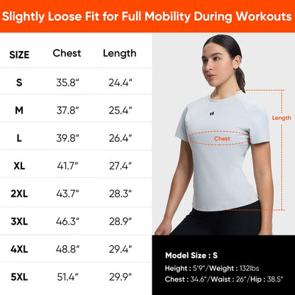 HOTSUIT Men'S Summer Short Sleeve Athletic T-Shirt Women'S Sweat Wicking Compression Quick Dry Vest Knit Slim Casual Basic Top Outdoorfun Workout Tops Oga Orange Athletic