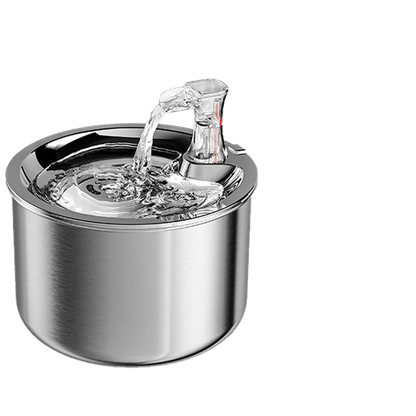 Bebedero automático inteligente de acero inoxidable para gatos, comedero, dispensador de agua para mascotas, fuente para gatos.