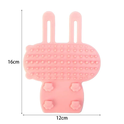 4/1PCS Silicone Pet Cat Hair Removal Massage Comb Cat Dog Scratching Rubbing Brush Kitten Grooming Self Cleaning Scratcher Combs