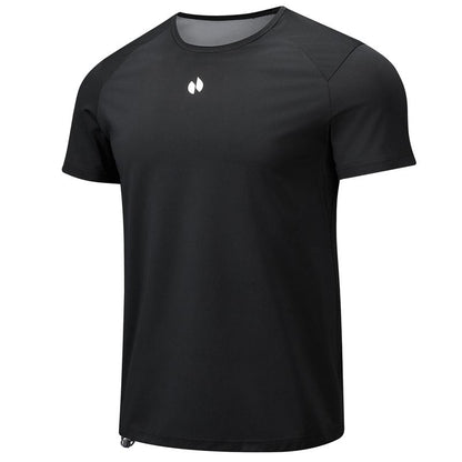 HOTSUIT Men'S Summer Short Sleeve Athletic T-Shirt Women'S Sweat Wicking Compression Quick Dry Vest Knit Slim Casual Basic Top Outdoorfun Workout Tops Oga Orange Athletic